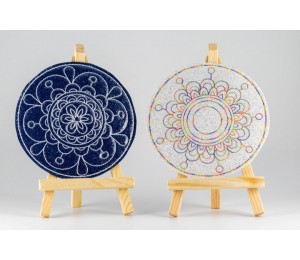 Stickserie ITH - Untersetzer Flower Circles